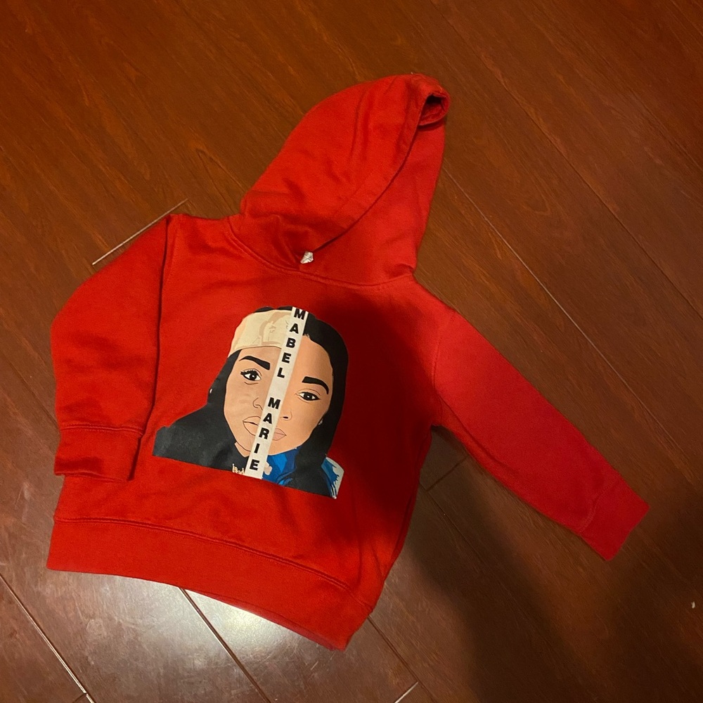 Red Toddler Mabel Marie Hoodie